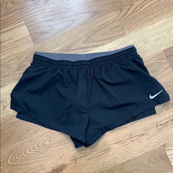 Black nike track shorts with liner - Picture 1 of 1